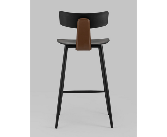 Стул Ант (ANT), полубарный, пластиковый 425x460x900 8333А блак (8333A black) Чёрный, Основной цвет: Чёрный, Материал основания: Металл, Ширина: 425, Высота: 900, Глубина: 460, Вес: 6,95, Материал сиденья: пластик, Артикул: 8333А блак (8333A black), изображение 4post-test