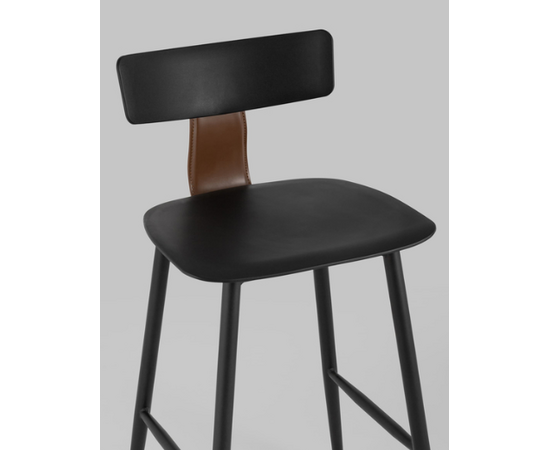 Стул Ант (ANT), полубарный, пластиковый 425x460x900 8333А блак (8333A black) Чёрный, Основной цвет: Чёрный, Материал основания: Металл, Ширина: 425, Высота: 900, Глубина: 460, Вес: 6,95, Материал сиденья: пластик, Артикул: 8333А блак (8333A black), изображение 7post-test