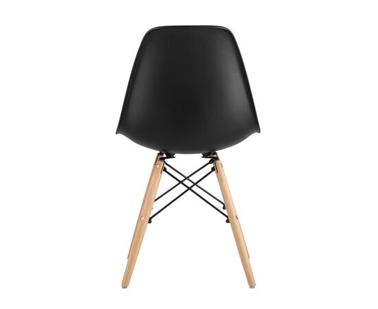 Стул УВА (UVA) 460x530x810 8056ПП БЛАК (8056PP BLACK) Черный/дер.ножки, Основной цвет: Черный/дер.ножки, Ширина: 460, Материал основания: Массив дерева, Высота: 810, Глубина: 530, Материал: Пластик, Каркас: Массив дерева, Вес: 3,7, Цвет опоры: светло коричневый, Материал сиденья: пластик, Цвет сиденья: Черный, Артикул: 8056ПП БЛАК (8056PP BLACK), изображение 4post-test