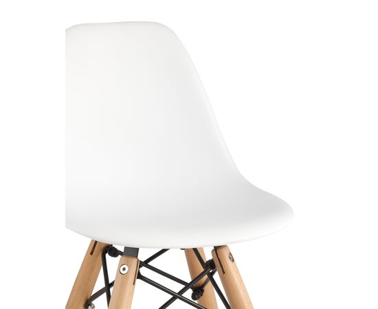 Стул УВА Смолл (UVA SMALL) 310x380x545 8056С ВХИТЕ (8056S WHITE) Белый/дер.ножки, Материал основания: Массив дерева, Основной цвет: Белый/дер.ножки, Ширина: 310, Высота: 545, Глубина: 380, Каркас: Массив дерева, Вес: 1,6, Цвет опоры: светло коричневый, Материал сиденья: пластик, Цвет сиденья: Белый, Материал спинки: пластик, Артикул: 8056С ВХИТЕ (8056S WHITE), изображение 5post-test
