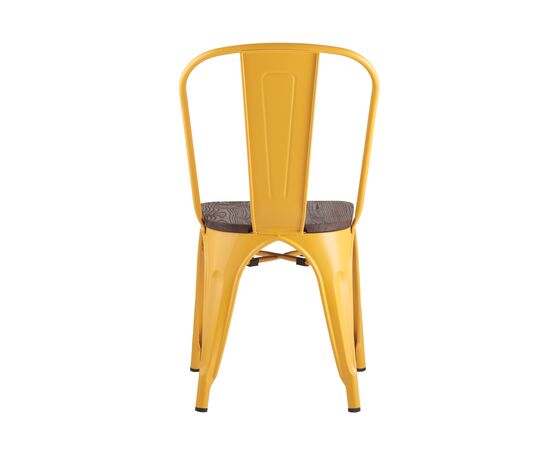 Стул Толикс (TOLIX) 450x515x840 ЙД-Х440Б-В ЛГ-06 (YD-H440B-W LG-06) Желтый глянцевый/темное дерево, Основной цвет: Желтый глянцевый/темное дерево, Ширина: 450, Материал основания: Металл, Высота: 840, Глубина: 515, Материал: дерево, Каркас: Металл, Вес: 5,1, Цвет опоры: желтый глянцевый, Материал сиденья: Дерево, Цвет сиденья: Темно-коричневый, Артикул: ЙД-Х440Б-В ЛГ-06 (YD-H440B-W LG-06), изображение 4post-test