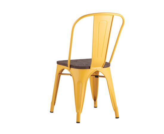 Стул Толикс (TOLIX) 450x515x840 ЙД-Х440Б-В ЛГ-06 (YD-H440B-W LG-06) Желтый глянцевый/темное дерево, Основной цвет: Желтый глянцевый/темное дерево, Ширина: 450, Материал основания: Металл, Высота: 840, Глубина: 515, Материал: дерево, Каркас: Металл, Вес: 5,1, Цвет опоры: желтый глянцевый, Материал сиденья: Дерево, Цвет сиденья: Темно-коричневый, Артикул: ЙД-Х440Б-В ЛГ-06 (YD-H440B-W LG-06), изображение 5post-test