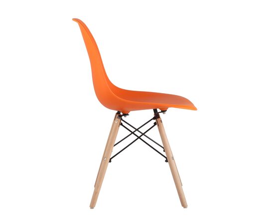 Стул УВА (UVA) 460x530x810 8056ПП ОРАНГЕ (8056PP ORANGE) Оранжевый/дер.ножки, Основной цвет: Оранжевый/дер.ножки, Ширина: 460, Материал основания: Массив дерева, Высота: 810, Глубина: 530, Материал: Пластик, Каркас: Массив дерева, Вес: 3,7, Цвет опоры: светло коричневый, Материал сиденья: пластик, Цвет сиденья: Оранжевый, Артикул: 8056ПП ОРАНГЕ (8056PP ORANGE), изображение 2post-test