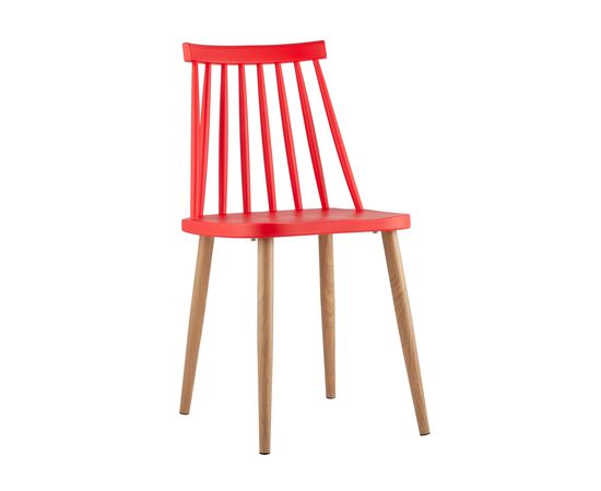 Стул Морган 420x470x800 Й820 ред (Y820 red) Красный, Основной цвет: Красный, Ширина: 420, Материал основания: Металл, Высота: 800, Глубина: 470, Материал: Пластик, Каркас: Металл, Вес: 4, Цвет опоры: Коричневый, Материал сиденья: пластик, Цвет сиденья: Красный, Артикул: Й820 ред (Y820 red), изображение 2post-test