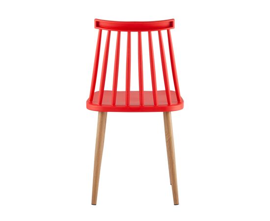 Стул Морган 420x470x800 Й820 ред (Y820 red) Красный, Основной цвет: Красный, Ширина: 420, Материал основания: Металл, Высота: 800, Глубина: 470, Материал: Пластик, Каркас: Металл, Вес: 4, Цвет опоры: Коричневый, Материал сиденья: пластик, Цвет сиденья: Красный, Артикул: Й820 ред (Y820 red), изображение 4post-test