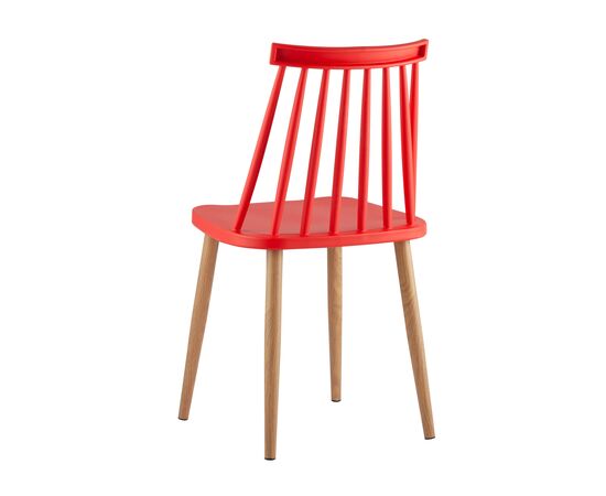 Стул Морган 420x470x800 Й820 ред (Y820 red) Красный, Основной цвет: Красный, Ширина: 420, Материал основания: Металл, Высота: 800, Глубина: 470, Материал: Пластик, Каркас: Металл, Вес: 4, Цвет опоры: Коричневый, Материал сиденья: пластик, Цвет сиденья: Красный, Артикул: Й820 ред (Y820 red), изображение 5post-test