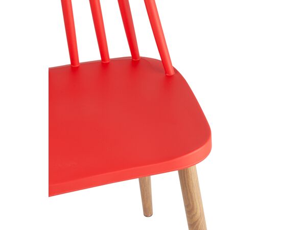 Стул Морган 420x470x800 Й820 ред (Y820 red) Красный, Основной цвет: Красный, Ширина: 420, Материал основания: Металл, Высота: 800, Глубина: 470, Материал: Пластик, Каркас: Металл, Вес: 4, Цвет опоры: Коричневый, Материал сиденья: пластик, Цвет сиденья: Красный, Артикул: Й820 ред (Y820 red), изображение 6post-test