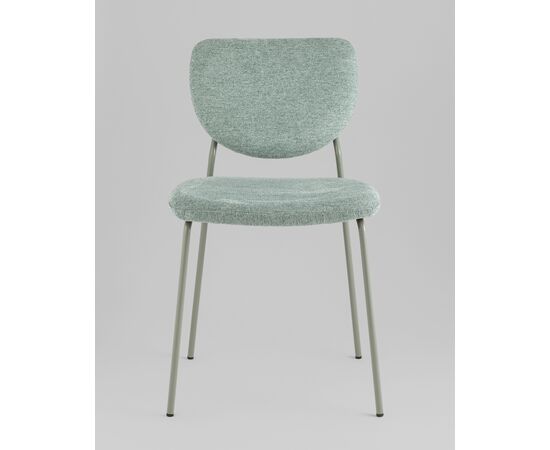 Стул обеденный ГиГи (Gigi) 455x555x810 УТ000039035 зеленый, зеленые ножки, Основной цвет: зеленый, зеленые ножки, Ширина: 455, Материал основания: Металл, Высота: 810, Глубина: 555, Материал: шенилл, Каркас: Металл, Вес: 4,65, Цвет опоры: Зеленый, Материал сиденья: шенилл, Цвет сиденья: Зеленый, Артикул: УТ000039035, изображение 2post-test