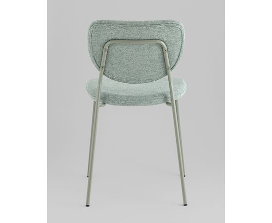 Стул обеденный ГиГи (Gigi) 455x555x810 УТ000039035 зеленый, зеленые ножки, Основной цвет: зеленый, зеленые ножки, Ширина: 455, Материал основания: Металл, Высота: 810, Глубина: 555, Материал: шенилл, Каркас: Металл, Вес: 4,65, Цвет опоры: Зеленый, Материал сиденья: шенилл, Цвет сиденья: Зеленый, Артикул: УТ000039035, изображение 4post-test