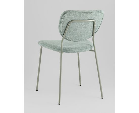 Стул обеденный ГиГи (Gigi) 455x555x810 УТ000039035 зеленый, зеленые ножки, Основной цвет: зеленый, зеленые ножки, Ширина: 455, Материал основания: Металл, Высота: 810, Глубина: 555, Материал: шенилл, Каркас: Металл, Вес: 4,65, Цвет опоры: Зеленый, Материал сиденья: шенилл, Цвет сиденья: Зеленый, Артикул: УТ000039035, изображение 5post-test
