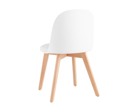 Стул Фог (Fog) 500x450x800 СЛ-7022ДМ вхите (SL-7022DM white) Белый, Основной цвет: Белый, Материал основания: Массив дерева, Ширина: 500, Высота: 800, Глубина: 450, Вес: 5,2, Материал сиденья: экокожа, Артикул: СЛ-7022ДМ вхите (SL-7022DM white), изображение 2post-test