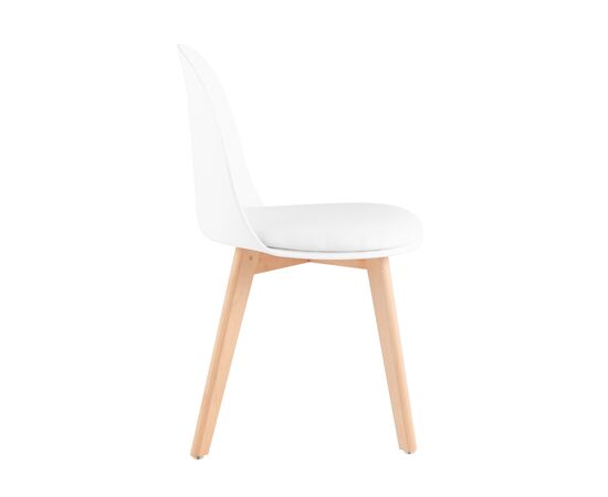 Стул Фог (Fog) 500x450x800 СЛ-7022ДМ вхите (SL-7022DM white) Белый, Основной цвет: Белый, Материал основания: Массив дерева, Ширина: 500, Высота: 800, Глубина: 450, Вес: 5,2, Материал сиденья: экокожа, Артикул: СЛ-7022ДМ вхите (SL-7022DM white), изображение 3post-test