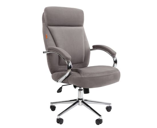 Кресло Чейрмэн 794 хоум (CHAIRMAN 794 HOME) 670x515x1110 ЧАИРМАН 794 ХОМЕ (CHAIRMAN 794 HOME) Серый, Основной цвет: Серый, Ширина: 670, Ролики: Диаметр штока 11 мм, покрытие – нейлон, Высота: 1110, Глубина: 515, Максимальная высота: 1170, Каркас: Немонолитный. Характеристики соответствуют стандарту БИФМА 5.1 (BIFMA 5.1) (США), Материал подлокотников: Металлические хромированные с мягкими накладками, обитыми тканью, Вес: 19,2, Материал сиденья: Велюр, Механизм: С возможностью фиксации кресла в любом положении. Регулировка кресла по высоте, Подголовник: рельефный, Материал спинки: Велюр, Рекомендованная максимальная нагрузка: до 120 кг, Объем: 0,22, Артикул: ЧАИРМАН 794 ХОМЕ (CHAIRMAN 794 HOME), изображение 5post-test