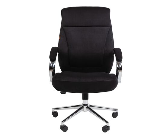 Кресло Чейрмэн 794 хоум (CHAIRMAN 794 HOME) 670x515x1110 ЧАИРМАН 794 ХОМЕ (CHAIRMAN 794 HOME) Чёрный, Основной цвет: Чёрный, Ширина: 670, Ролики: Диаметр штока 11 мм, покрытие – нейлон, Высота: 1110, Глубина: 515, Максимальная высота: 1170, Каркас: Немонолитный. Характеристики соответствуют стандарту БИФМА 5.1 (BIFMA 5.1) (США), Материал подлокотников: Металлические хромированные с мягкими накладками, обитыми тканью, Вес: 19,2, Материал сиденья: Велюр, Механизм: С возможностью фиксации кресла в любом положении. Регулировка кресла по высоте, Подголовник: рельефный, Материал спинки: Велюр, Рекомендованная максимальная нагрузка: до 120 кг, Объем: 0,22, Артикул: ЧАИРМАН 794 ХОМЕ (CHAIRMAN 794 HOME), изображение 2post-test
