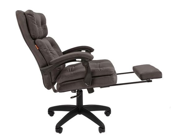 Кресло Ситнайс Хоум 542 (SITNICE HOME 542) 540x480x1080 ЧАИРМАН ХОМЕ 442 (CHAIRMAN HOME 442) Темно-серый, Основной цвет: Темно-серый, Ширина: 540, Ролики: Стандарт БИФМА 5 (BIFMA 5),1 (США), диаметр штока 11 мм, покрытие – полиуретан, Высота: 1080, Глубина: 480, Максимальная высота: 1140, Материал подлокотников: Пластиковые, трансформируемые, с мягкими накладками, обитыми тканью, Вес: 19,9, Материал крестовины: Пластик, Механизм: С синхронным отклонением сидения и спинки 1:3,с фиксацией кресла в любом положении, Рекомендованная максимальная нагрузка: 150кг, Объем: 0,26, изображение 2post-test