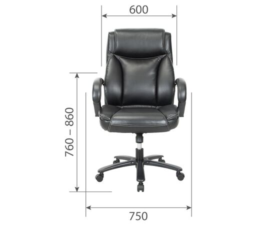 Кресло Чейрман Ч400 (CHAIRMAN CH400) 760x740x1155 Чёрный, Основной цвет: Чёрный, Ширина: 760, Ролики: стандарт БИФМА 5 (BIFMA 5),1 (США), диаметр штока 11 мм, покрытие – нейлон, Высота: 1155, Глубина: 740, Максимальная высота: 1255, Каркас: немонолитный, Материал сиденья: Натуральная кожа\Экокожа, Механизм: С возможностью фиксации кресла в рабочем положении. Регулировка кресла по высоте, Материал спинки: Натуральная кожа\Экокожа, Рекомендованная максимальная нагрузка: 225, Цвет подлокотников: Черный, изображение 3post-test