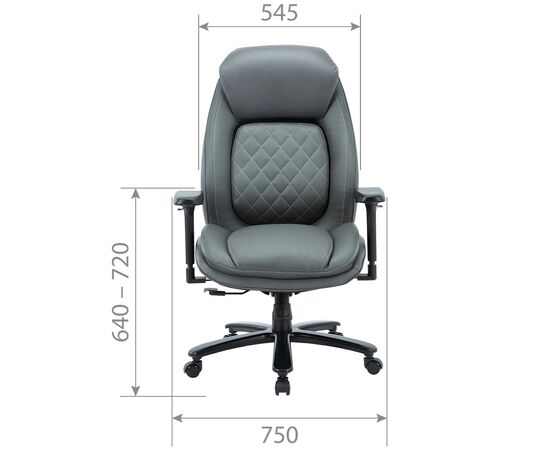 Кресло Чейрман Ч403 (CHAIRMAN CH403) 750x700x1120 Серый, Основной цвет: Серый, Ширина: 750, Ролики: Стандарт БИФМА 5 (BIFMA 5),1 (США), диаметр штока 11 мм, покрытие – полиуретан, Высота: 1120, Глубина: 700, Максимальная высота: 1200, Каркас: немонолитный, Материал сиденья: экокожа, Механизм: С синхронным отклонением сидения и спинки 1:3, с фиксацией кресла в нескольких положениях. Регулиров, Материал спинки: экокожа, Рекомендованная максимальная нагрузка: 135 кг, Цвет подлокотников: Черный, изображение 2post-test