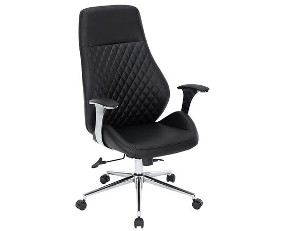 Кресло Чейрман Ч790 (CHAIRMAN CH790) 730x700x1110 Чёрный, Основной цвет: Чёрный, Ширина: 730, Ролики: Стандарт БИФМА 5 (BIFMA 5),1 (США), диаметр штока 11 мм, покрытие – полиуретан, Высота: 1110, Глубина: 700, Максимальная высота: 1190, Каркас: немонолитный, Материал сиденья: экокожа, Механизм: С возможностью фиксации кресла в рабочем положении. Регулировка кресла по высоте, Материал спинки: экокожа, Рекомендованная максимальная нагрузка: 120 кг, Цвет подлокотников: Черный, изображение 3post-test
