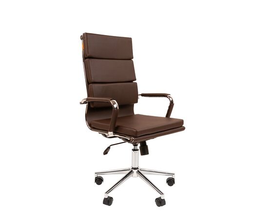 Кресло Чейрмэн 750 (CHAIRMAN 750) 560x440x600 7023171 Чёрный, Основной цвет: Чёрный, Ширина: 560, Высота: 600, Глубина: 440, Максимальная ширина: 560, Максимальная глубина: 440, Максимальная высота: 600, Материал сиденья: экокожа, Материал спинки: экокожа, Рекомендованная максимальная нагрузка: до 120 кг, изображение 3post-test