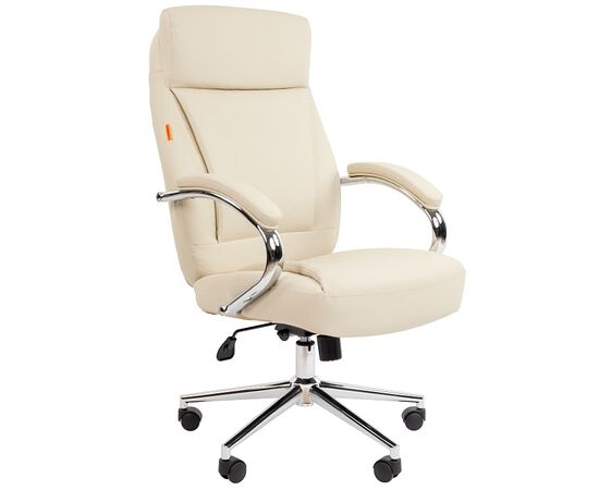 Кресло Чейрмэн 794 (CHAIRMAN 794) ЭКО 670x515x1110 ЧАИРМАН 794 (CHAIRMAN 794) ЭКО Бежевый, Основной цвет: Бежевый, Ширина: 670, Ролики: Диаметр штока 11 мм, покрытие – нейлон, Высота: 1110, Глубина: 515, Максимальная высота: 1170, Каркас: Немонолитный. Характеристики соответствуют стандарту БИФМА 5.1 (BIFMA 5.1) (США), Материал подлокотников: Металлические хромированные с мягкими накладками, обитыми экокожей., Вес: 19,2, Материал сиденья: экокожа, Механизм: С возможностью фиксации кресла в любом положении. Регулировка кресла по высоте, Подголовник: рельефный, Материал спинки: экокожа, Рекомендованная максимальная нагрузка: до 120 кг, Объем: 0,22, Артикул: ЧАИРМАН 794 (CHAIRMAN 794) ЭКО, изображение 2post-test