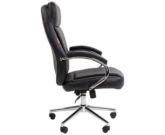 Кресло Чейрмэн 794 (CHAIRMAN 794) ЭКО 670x515x1110 ЧАИРМАН 794 (CHAIRMAN 794) ЭКО Чёрный, Основной цвет: Чёрный, Ширина: 670, Ролики: Диаметр штока 11 мм, покрытие – нейлон, Высота: 1110, Глубина: 515, Максимальная высота: 1170, Каркас: Немонолитный. Характеристики соответствуют стандарту БИФМА 5.1 (BIFMA 5.1) (США), Материал подлокотников: Металлические хромированные с мягкими накладками, обитыми экокожей., Вес: 19,2, Материал сиденья: экокожа, Механизм: С возможностью фиксации кресла в любом положении. Регулировка кресла по высоте, Подголовник: рельефный, Материал спинки: экокожа, Рекомендованная максимальная нагрузка: до 120 кг, Объем: 0,22, Артикул: ЧАИРМАН 794 (CHAIRMAN 794) ЭКО, изображение 5post-test