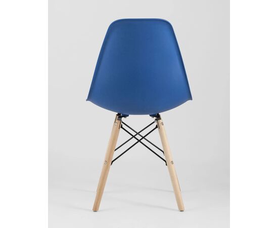 Стул Эймс Стайл ДСВ (Eames Style DSW) 460x420x810 УТ000002361 Синий/дер.ножки, Материал основания: Массив дерева, Основной цвет: Синий/дер.ножки, Ширина: 460, Высота: 810, Глубина: 420, Каркас: Массив дерева, Вес: 3,4, Цвет опоры: светло коричневый, Материал сиденья: пластик, Цвет сиденья: Синий, Материал спинки: пластик, Артикул: УТ000002361, изображение 3post-test