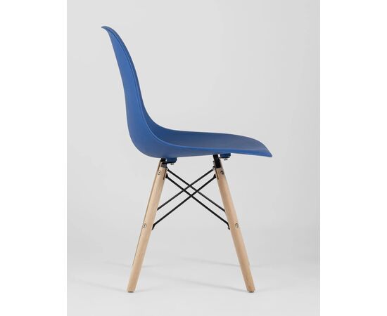 Стул Эймс Стайл ДСВ (Eames Style DSW) 460x420x810 УТ000002361 Синий/дер.ножки, Материал основания: Массив дерева, Основной цвет: Синий/дер.ножки, Ширина: 460, Высота: 810, Глубина: 420, Каркас: Массив дерева, Вес: 3,4, Цвет опоры: светло коричневый, Материал сиденья: пластик, Цвет сиденья: Синий, Материал спинки: пластик, Артикул: УТ000002361, изображение 5post-test