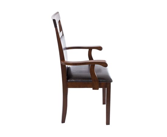 Стул деревянный Венте (Vente) 520x520x950 1996 Коричневый/Диртй оак (Dirty oak), Основной цвет: Коричневый/Диртй оак (Dirty oak), Материал основания: Массив дерева, Ширина: 520, Высота: 950, Глубина: 520, Материал: Искусственная кожа, Каркас: Массив дерева, Вес: 5,6, Цвет опоры: Диртй оак (Dirty oak), Подлокотники: Да, Объем: 0,048, Артикул: 1996, изображение 5post-test