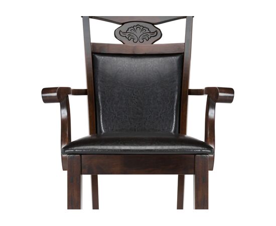 Стул деревянный Венте (Vente) 520x520x950 1996 Коричневый/Диртй оак (Dirty oak), Основной цвет: Коричневый/Диртй оак (Dirty oak), Материал основания: Массив дерева, Ширина: 520, Высота: 950, Глубина: 520, Материал: Искусственная кожа, Каркас: Массив дерева, Вес: 5,6, Цвет опоры: Диртй оак (Dirty oak), Подлокотники: Да, Объем: 0,048, Артикул: 1996, изображение 7post-test