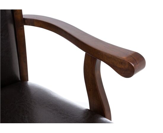Стул деревянный Венте (Vente) 520x520x950 1996 Коричневый/Диртй оак (Dirty oak), Основной цвет: Коричневый/Диртй оак (Dirty oak), Материал основания: Массив дерева, Ширина: 520, Высота: 950, Глубина: 520, Материал: Искусственная кожа, Каркас: Массив дерева, Вес: 5,6, Цвет опоры: Диртй оак (Dirty oak), Подлокотники: Да, Объем: 0,048, Артикул: 1996, изображение 11post-test