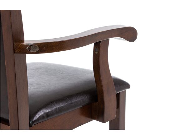 Стул деревянный Венте (Vente) 520x520x950 1996 Коричневый/Диртй оак (Dirty oak), Основной цвет: Коричневый/Диртй оак (Dirty oak), Материал основания: Массив дерева, Ширина: 520, Высота: 950, Глубина: 520, Материал: Искусственная кожа, Каркас: Массив дерева, Вес: 5,6, Цвет опоры: Диртй оак (Dirty oak), Подлокотники: Да, Объем: 0,048, Артикул: 1996, изображение 10post-test