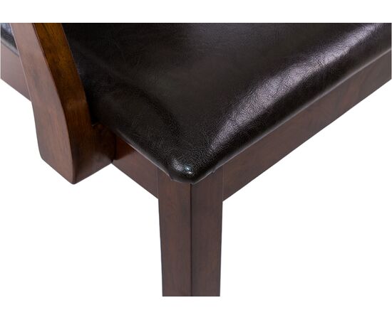 Стул деревянный Венте (Vente) 520x520x950 1996 Коричневый/Диртй оак (Dirty oak), Основной цвет: Коричневый/Диртй оак (Dirty oak), Материал основания: Массив дерева, Ширина: 520, Высота: 950, Глубина: 520, Материал: Искусственная кожа, Каркас: Массив дерева, Вес: 5,6, Цвет опоры: Диртй оак (Dirty oak), Подлокотники: Да, Объем: 0,048, Артикул: 1996, изображение 9post-test