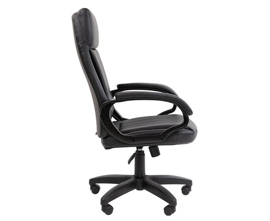 Кресло Чейрмэн 794 элти (CHAIRMAN 794 LT) 660x510x1130 CHAIRMAN 794 LT Чёрный, Основной цвет: Чёрный, Ширина: 660, Ролики: Диаметр штока 11 мм, покрытие – нейлон, Высота: 1130, Глубина: 510, Максимальная высота: 1225, Каркас: Немонолитный. Характеристики соответствуют стандарту BIFMA 5.1 (США), Материал подлокотников: Пластиковые с мягкими накладками, обитыми экокожей, Вес: 15,7, Материал сиденья: экокожа, Механизм: С возможностью фиксации кресла в рабочем положении. Регулировка кресла по высоте, Подголовник: рельефный, Материал спинки: экокожа, Рекомендованная максимальная нагрузка: до 120 кг, Объем: 0,22, Артикул: CHAIRMAN 794 LT, изображение 4post-test