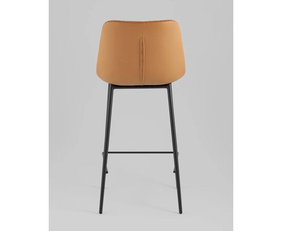 Стул барный РЧ (Arch) 435x510x940 УТ000039350 Коричневый, Основной цвет: Коричневый, Ширина: 435, Материал основания: Металл, Высота: 940, Глубина: 510, Материал: Экокожа, Каркас: Металл, Вес: 6,1, Цвет опоры: Черный, Материал сиденья: экокожа, Цвет сиденья: Коричневый, Артикул: УТ000039350, изображение 3post-test