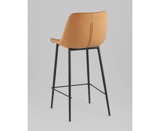 Стул барный РЧ (Arch) 435x510x940 УТ000039350 Коричневый, Основной цвет: Коричневый, Ширина: 435, Материал основания: Металл, Высота: 940, Глубина: 510, Материал: Экокожа, Каркас: Металл, Вес: 6,1, Цвет опоры: Черный, Материал сиденья: экокожа, Цвет сиденья: Коричневый, Артикул: УТ000039350, изображение 5post-test