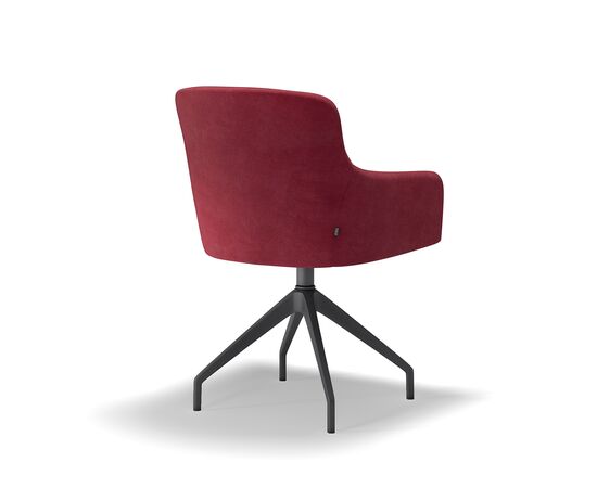 Кресло Марко 3 Свисс Блэк (Marco 3 Swiss Black) 560x630x830 Marco M3 Office SB На выбор, Основной цвет: На выбор, Ширина: 560, Высота: 830, Глубина: 630, Материал крестовины: Пластик, Материал сиденья: На выбор, Материал спинки: на выбор, Цвет крестовины: Черный, изображение 2post-test