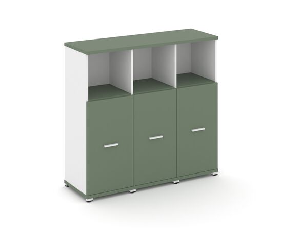 Концепт Шкаф 3 узкие секции, 3 ниши 1252x420x1186 CN.STU-333 W Кобо/Белый Бриллиант/Металл Белый, Основной цвет: Кобо/Белый Бриллиант/Металл Белый, Ширина: 1252, Высота: 1186, Глубина: 420, Максимальная ширина: 1252, Максимальная глубина: 420, Максимальная высота: 1186, Объем: 0,127, Бренд: РИВА ООО, изображение 2post-test