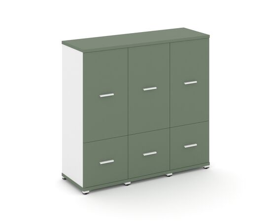 Концепт Шкаф 3 узкие секции, 3 ниши 1252x420x1186 CN.STU-332 W Кобо/Белый Бриллиант/Металл Белый, Основной цвет: Кобо/Белый Бриллиант/Металл Белый, Ширина: 1252, Высота: 1186, Глубина: 420, Максимальная ширина: 1252, Максимальная глубина: 420, Максимальная высота: 1186, Объем: 0,137, Бренд: РИВА ООО, изображение 2post-test
