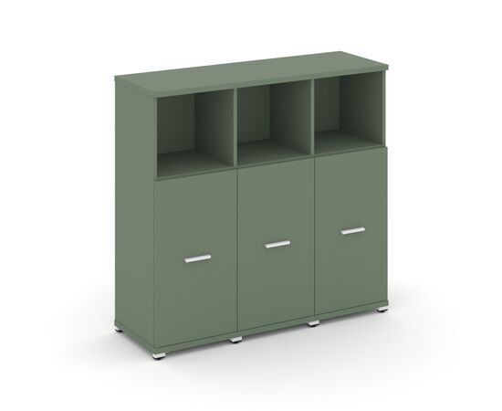 Концепт Шкаф 3 узкие секции, 3 ниши 1252x420x1186 CN.STU-333 W Кобо/Металл белый, Основной цвет: Кобо/Металл белый, Ширина: 1252, Высота: 1186, Глубина: 420, Максимальная ширина: 1252, Максимальная глубина: 420, Максимальная высота: 1186, Объем: 0,127, Бренд: РИВА ООО, изображение 2post-test