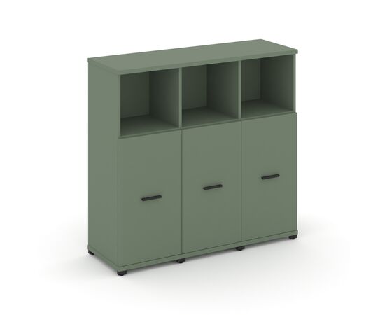 Концепт Шкаф 3 узкие секции, 3 ниши 1252x420x1186 CN.STU-333 B Кобо/Металл Черный, Основной цвет: Кобо/Металл Черный, Ширина: 1252, Высота: 1186, Глубина: 420, Максимальная ширина: 1252, Максимальная глубина: 420, Максимальная высота: 1186, Объем: 0,127, Бренд: РИВА ООО, изображение 2post-test