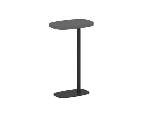 Асти Стол журнальный овальный 420x280x670 AS.SJ-002 Антрацит/Металл Черный, Основной цвет: Антрацит/Металл Черный, Ширина: 420, Высота: 670, Глубина: 280, Максимальная ширина: 420, Максимальная глубина: 280, Максимальная высота: 670, Объем: 0,031, Бренд: РИВА ООО, изображение 11post-test