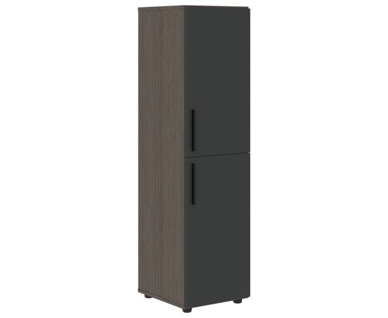 ВЕЛИОН/VELION Шкаф средний узкий 400х450х1517 VMCS 40.4 яшма черный/дуб сильвер, Основной цвет: яшма черный/дуб сильвер, Ширина: 400, Высота: 1517, Глубина: 450, Вес: 52,8, Объем: 0,085, Бренд: ТАЙПИТ-МК ООО, Артикул для сайта: VMCS 40.4, изображение 2post-test