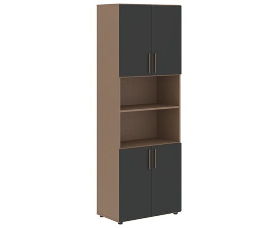 ВЕЛИОН/VELION Шкаф высокий широкий 800х450х2253 VHCS 80.4 яшма черный/кобра, Основной цвет: яшма черный/кобра, Ширина: 800, Высота: 2253, Глубина: 450, Вес: 105,8, Объем: 0,182, Бренд: ТАЙПИТ-МК ООО, Артикул для сайта: VHCS 80.4, изображение 3post-test