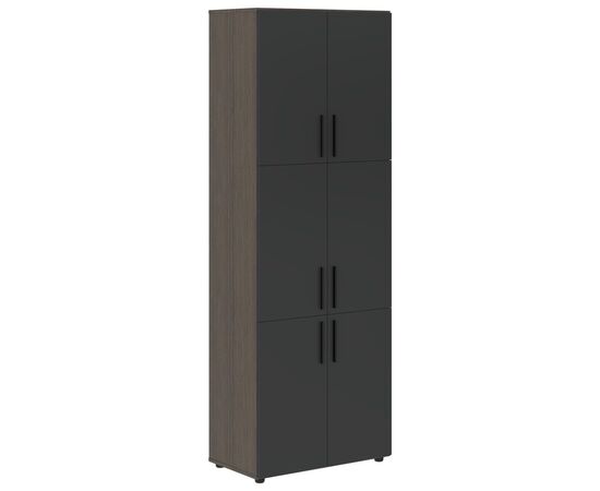 ВЕЛИОН/VELION Шкаф высокий широкий 800х450х2253 VHCS 80.8 яшма черный/дуб сильвер, Основной цвет: яшма черный/дуб сильвер, Ширина: 800, Высота: 2253, Глубина: 450, Вес: 108,4, Объем: 0,197, Бренд: ТАЙПИТ-МК ООО, Артикул для сайта: VHCS 80.8, изображение 3post-test