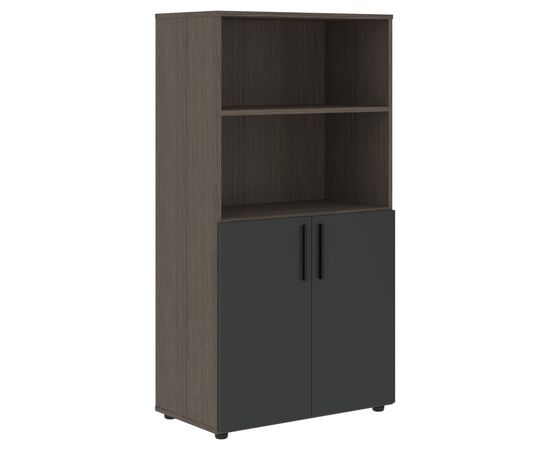 ВЕЛИОН/VELION Шкаф средний широкий 800х450х1517 VMCS 80.5 яшма черный/дуб сильвер, Основной цвет: яшма черный/дуб сильвер, Ширина: 800, Высота: 1517, Глубина: 450, Вес: 71,8, Объем: 0,126, Бренд: ТАЙПИТ-МК ООО, Артикул для сайта: VMCS 80.5, изображение 3post-test