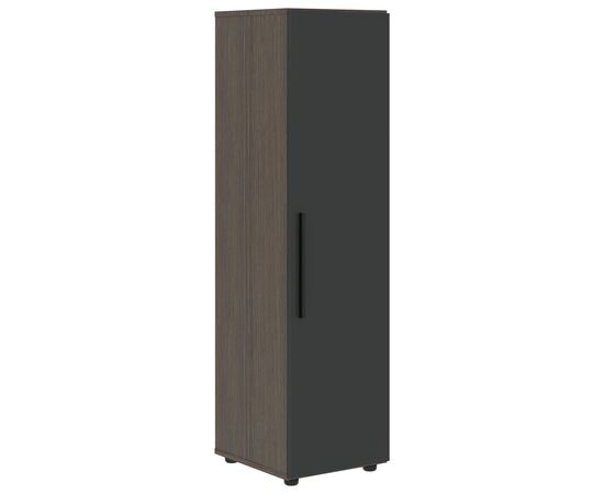 ВЕЛИОН/VELION Шкаф средний узкий 400х450х1517 VMCS 40.1 яшма черный/дуб сильвер, Основной цвет: яшма черный/дуб сильвер, Ширина: 400, Высота: 1517, Глубина: 450, Вес: 50,6, Объем: 0,083, Бренд: ТАЙПИТ-МК ООО, Артикул для сайта: VMCS 40.1, изображение 2post-test