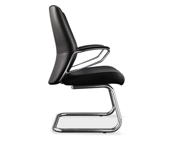 Конференц-кресло Камм (Calm) 650x650x870 КМ70ГК (CKM70GC) Коричневый, Основной цвет: Коричневый, Ширина: 650, Высота: 870, Глубина: 650, Материал подлокотников: металл с накладками, Вес: 23, Материал крестовины: Металл, Материал сиденья: натуральная кожа, Материал спинки: натуральная кожа/экокожа, Цвет крестовины: Хром, Цвет подлокотников: Коричневый, Объем: 0,31, Артикул: КМ70ГК (CKM70GC), изображение 2post-test