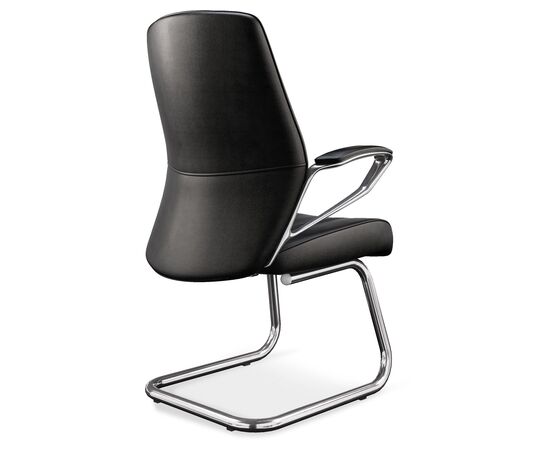Конференц-кресло Камм (Calm) 650x650x870 КМ70ГК (CKM70GC) Коричневый, Основной цвет: Коричневый, Ширина: 650, Высота: 870, Глубина: 650, Материал подлокотников: металл с накладками, Вес: 23, Материал крестовины: Металл, Материал сиденья: натуральная кожа, Материал спинки: натуральная кожа/экокожа, Цвет крестовины: Хром, Цвет подлокотников: Коричневый, Объем: 0,31, Артикул: КМ70ГК (CKM70GC), изображение 3post-test