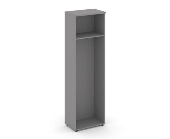 Стайл Проджект Гардероб узкий неглубокий 600x400x1982 SN.GB.E-001 Серый Пепел/Белый/Черный Ручки, Основной цвет: Серый Пепел/Белый/Черный Ручки, Ширина: 600, Высота: 1982, Глубина: 400, Максимальная ширина: 600, Максимальная глубина: 400, Максимальная высота: 1982, Объем: 0,066, Бренд: РИВА ООО, Артикул для сайта: SN.GB.E-001, изображение 2post-test