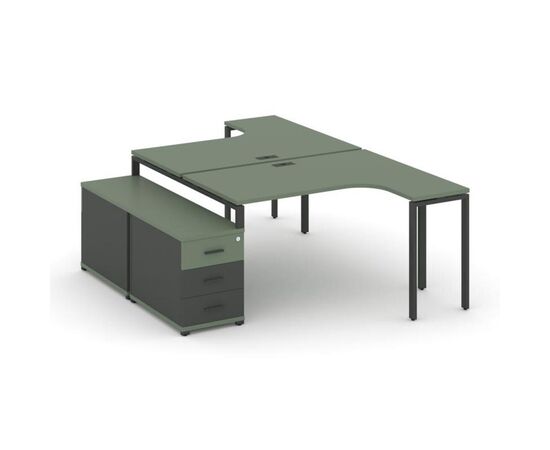 Концепт Рабочая станция с двойной опорной тумбой 1380/1746x2400x750 CN.DSA-301 A Кобо/Антрацит NEW/Металл Антрацит, Основной цвет: Кобо/Антрацит NEW/Металл Антрацит, Ширина: 1746, Высота: 750, Глубина: 2400, Максимальная ширина: 1746, Максимальная глубина: 2400, Минимальная ширина: 1380, Максимальная высота: 750, Вес: 133,01, Объем: 0,384, Бренд: РИВА ООО, Артикул для сайта: CN.DSA-301 A, изображение 2post-test